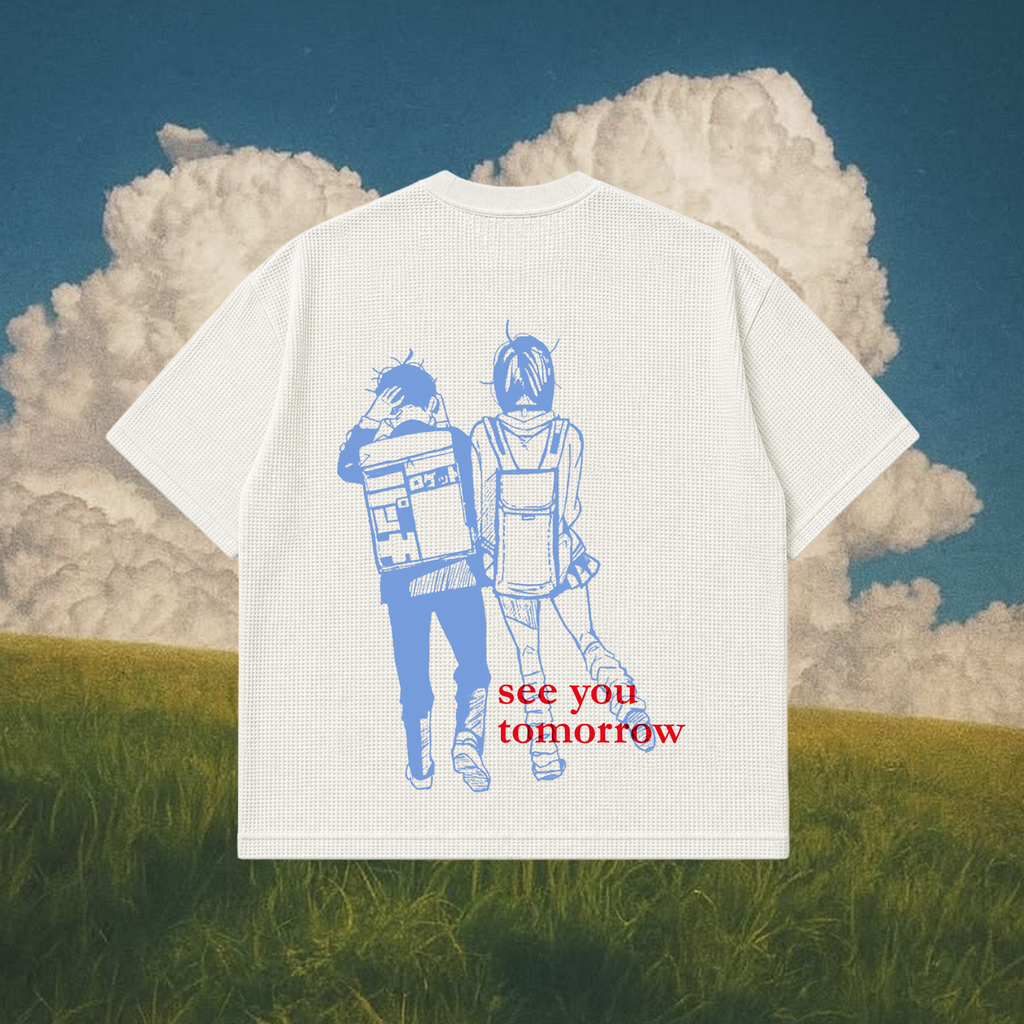 "tomorrow" waffle tee